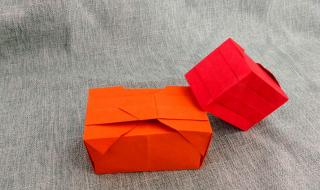 怎样用长方形纸做纸盒子 长方形纸折盒子